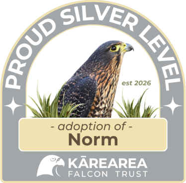 Norm (falcon) sponsorship badge
